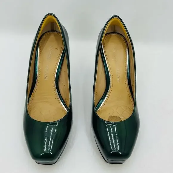 Antonio Melani Hunter Green Patent Leather Pump - Picture 3 of 10